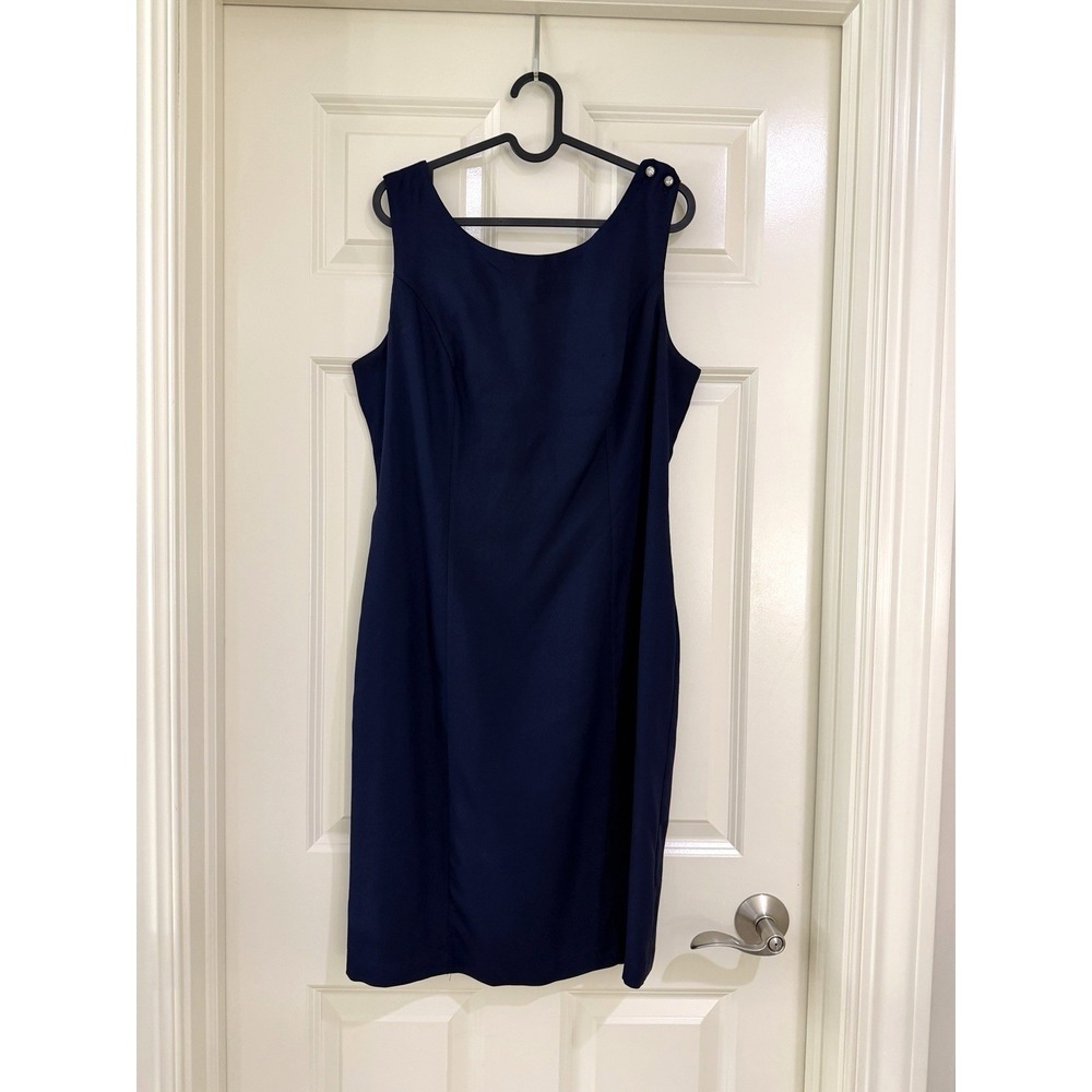 VTG MISTY LANE women dark blue formal dress size 11/12